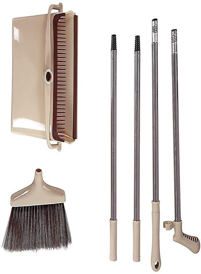 SQUICKLE Self Cleaning Broom and Dustpan with Long Handle / Dustpan for Floor Cleaning School , Hotel , Hospital / Dustpan Combo Set - Image 3